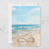 Für immer am Strand Hochzeit Einladung (Rückseite)
