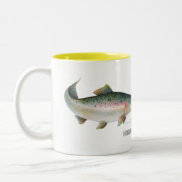 Für immer an einem einzigartigen Fisch Zweifarbige Tasse