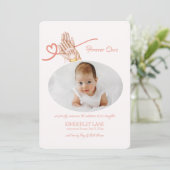 Für immer Ankündigung unserer Foto-Adoption (Stehend Vorderseite)