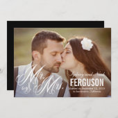 Für immer Ankündigung von Hochzeiten - weiß (Vorne/Hinten)