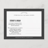 Für immer Ankündigung von Hochzeiten - Weiß (Rückseite)