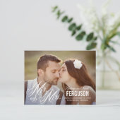 Für immer Ankündigung von Hochzeiten - Weiß (Stehend Vorderseite)