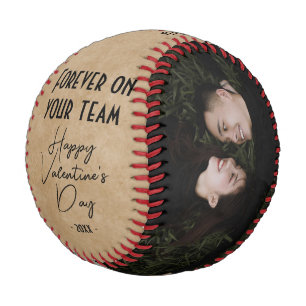 Für immer auf Ihrem Team Happy Valentine 2 Foto Baseball