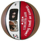 Für immer auf Ihrem Team Happy Valentine 2 Foto Basketball (Vertikal)