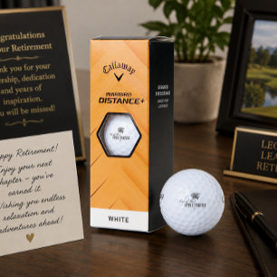 'Für immer außer Haus' Lustiges Rentnergeschenk Golfball