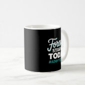 Für immer beginnt heute Adoptionstag Kaffeetasse (VorderseiteRechts)