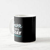 Für immer beginnt heute Adoptionstag Kaffeetasse (Vorderseite Links)