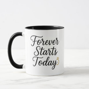 Für immer beginnt heute - Romantisches Hochzeitszi Tasse