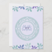 Für immer beginnt hier: Ein Hochzeitmenü Einladung (Rückseite)