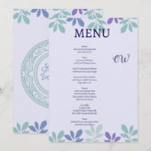 Für immer beginnt hier: Ein Hochzeitmenü Einladung (Vorne/Hinten)