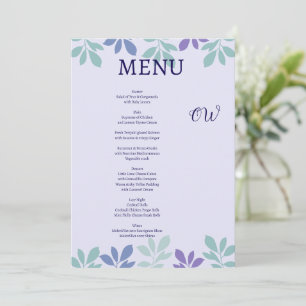 Für immer beginnt hier: Ein Hochzeitsmenü Einladung