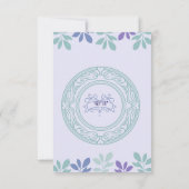 Für immer beginnt hier: Eine Hochzeit Dankeskarte (Rückseite)