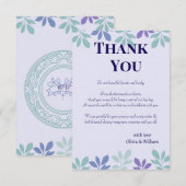 Für immer beginnt hier: Eine Hochzeit Dankeskarte (Vorne/Hinten)