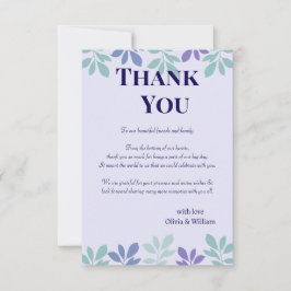 Für immer beginnt hier: Eine Hochzeit Dankeskarte