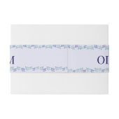 Für immer beginnt hier: Eine Hochzeit Einladungsbanderole (Rückseitenbeispiel)