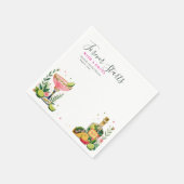 Für immer beginnt mit einer Fiesta-Junggesellinnen Serviette (Ecke)