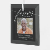 Für immer beliebter bearbeitbarer Foto Ornament Aus Glas (Vorderseite links)