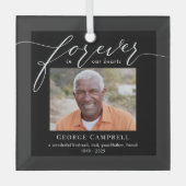 Für immer beliebter bearbeitbarer Foto Ornament Aus Glas (Vorderseite)