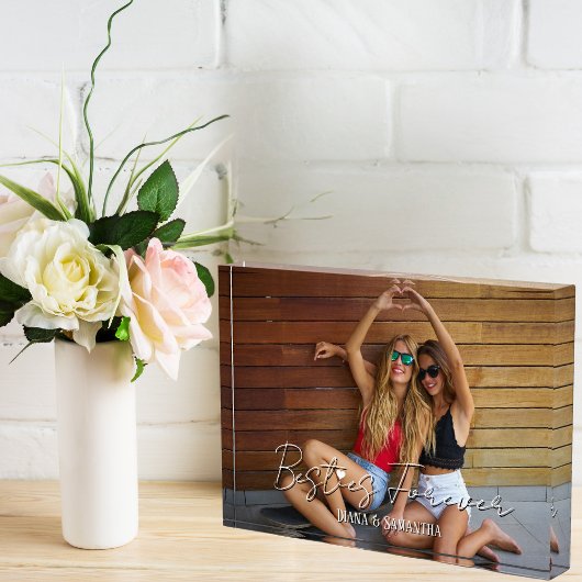 Für immer, BESTE FREUNDIN Foto, modern, Niedlich Fotoblock