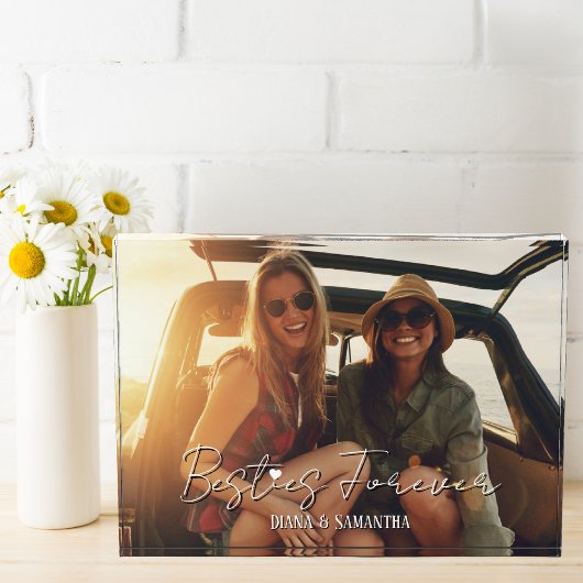 Für immer, BESTE FREUNDIN Foto, modern, Niedlich Fotoblock