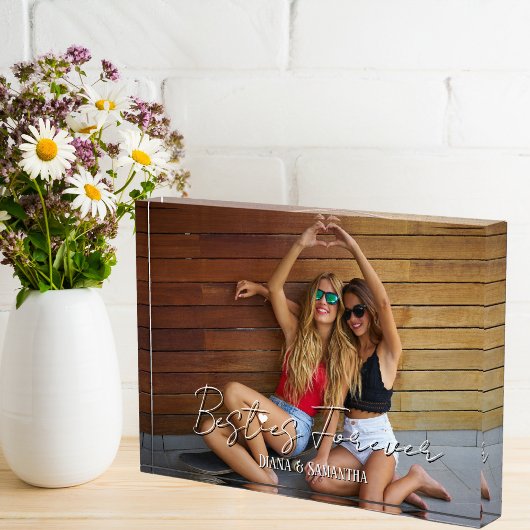 Für immer, BESTE FREUNDIN Foto, modern, Niedlich Fotoblock