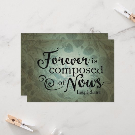 Für immer besteht es aus Neuheiten Karte (Vorderseite/Rückseite Beispiel)