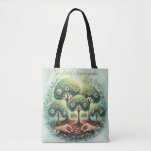 Für immer blüht: Legacy Art Tote Tasche