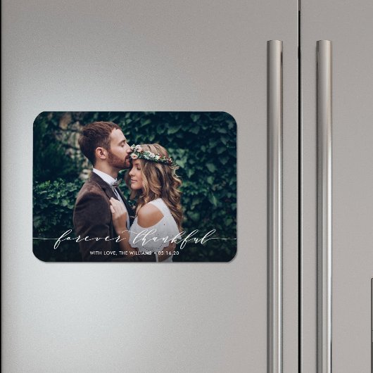 Für immer dankbar | Danke, Wedding Foto Magnet