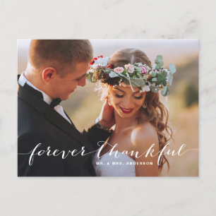 Für immer dankbar Foto Hochzeit Danke Postkarte