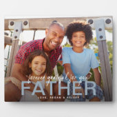 Für immer dankbar für euch Vater Foto behalten Fotoplatte (Vorderseite)