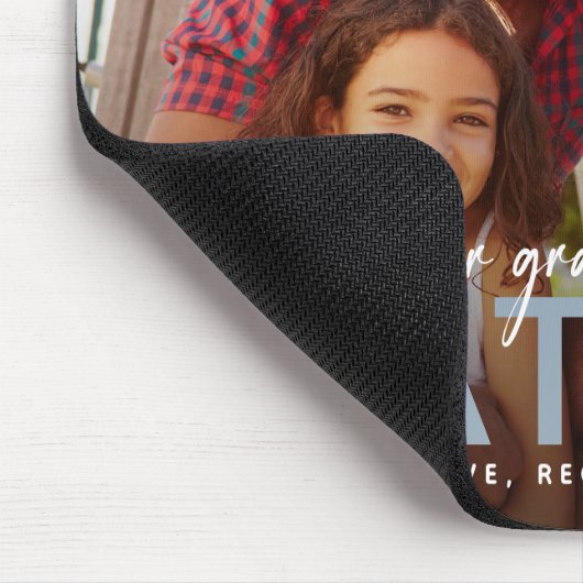 Für immer dankbar für euch Vater Foto behalten Mousepad (Ecke)