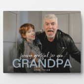 Für immer dankbar für Sie Opa Foto Keepake Fotoplatte (Vorderseite)