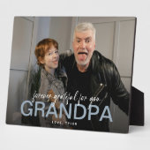 Für immer dankbar für Sie Opa Foto Keepake Fotoplatte (Seite)