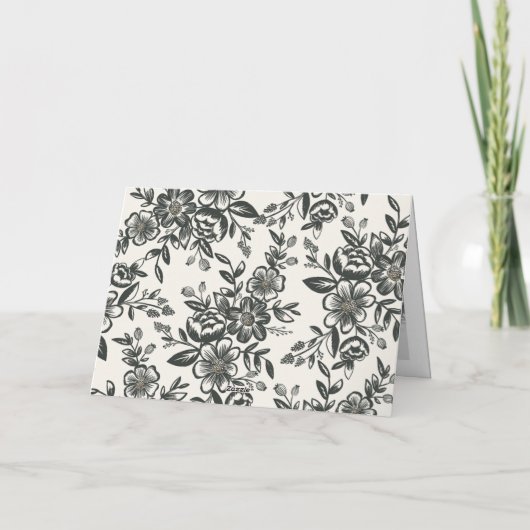 Für immer dankbar Hand Lettered Wedding Danke (Rückseite)