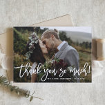 Für immer dankbar Hand Lettered Wedding Danke<br><div class="desc">Ein Foto von thank you card featuring white hand-lettered script overlay "forever thankful" This thank you card will be perfekt for wedding,  graduations,  and other events.</div>