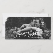 Für immer dankbar Hand Lettered Wedding Danke (Vorderseite)