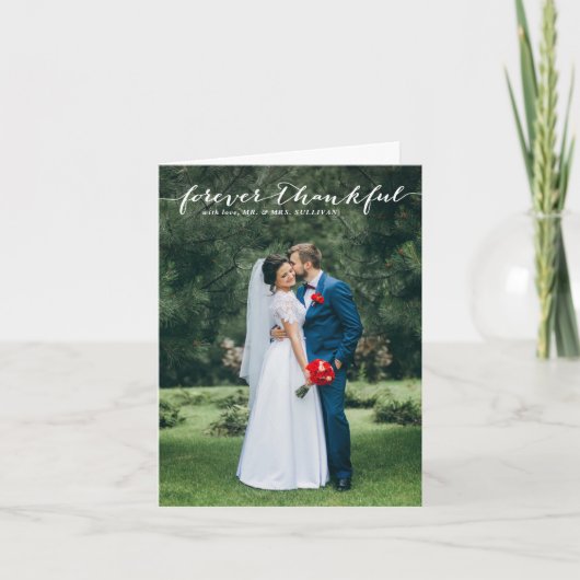 Für immer dankbar Hand Lettisch Vertikal Danke (Vorderseite)