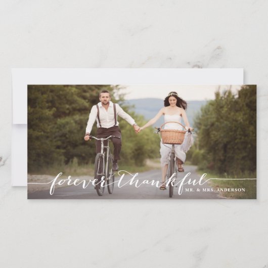 Für immer dankbar handgeschriebener Danke an die F (Vorderseite)