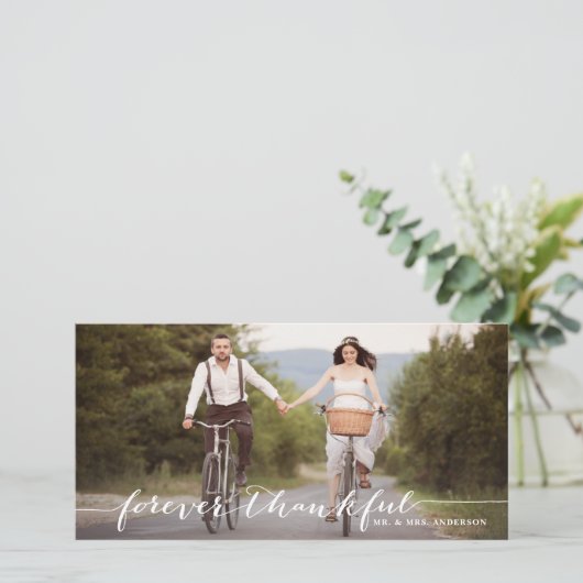 Für immer dankbar handgeschriebener Danke an die F (Stehend Vorderseite)