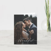Für immer dankbar Hochzeit danke Ihnen Fotokarte (Vorderseite)