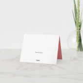 Für immer dankbar karte (Rückseite)