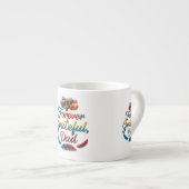 Für immer dankbar, Vater Espresso Tasse Design (Vorderseite Rechts)