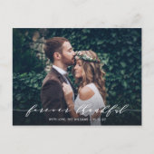 Für immer dankbar | Vielen Dank für Ihr Hochzeitss Postkarte (Vorderseite)