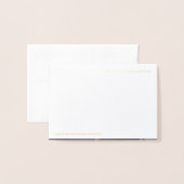 Für immer dankbare Hochzeit Danke Foto Folienkarte (Rückseite mit Umschlag)