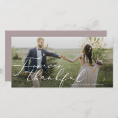 Für immer dankbare Hochzeit Dankeschön Karte (Vorne/Hinten)