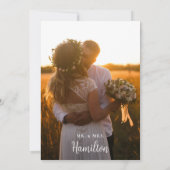 Für immer dankbare Hochzeit Foto Flat Danke Karte (Rückseite)