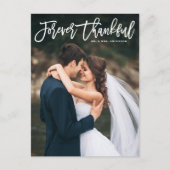 Für immer dankbare Hochzeit Postkarte (Vorderseite)