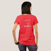 Für immer dankbare T-Shirts Jesus-Querherz (Schwarz voll)