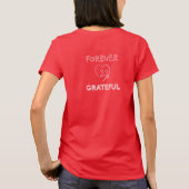 Für immer dankbare T-Shirts Jesus-Querherz (Rückseite)