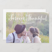 FÜR IMMER DANKBARE WEDDING FOTO-KARTE DES DANKESKARTE (Vorne/Hinten)